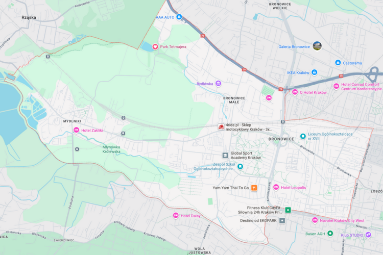 Bronowice-mapa